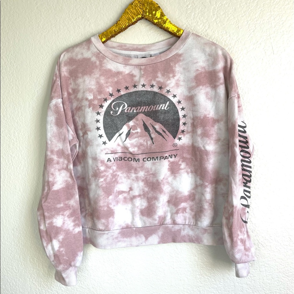 Paramount Tie-Dye Crewneck Pullover Sweater